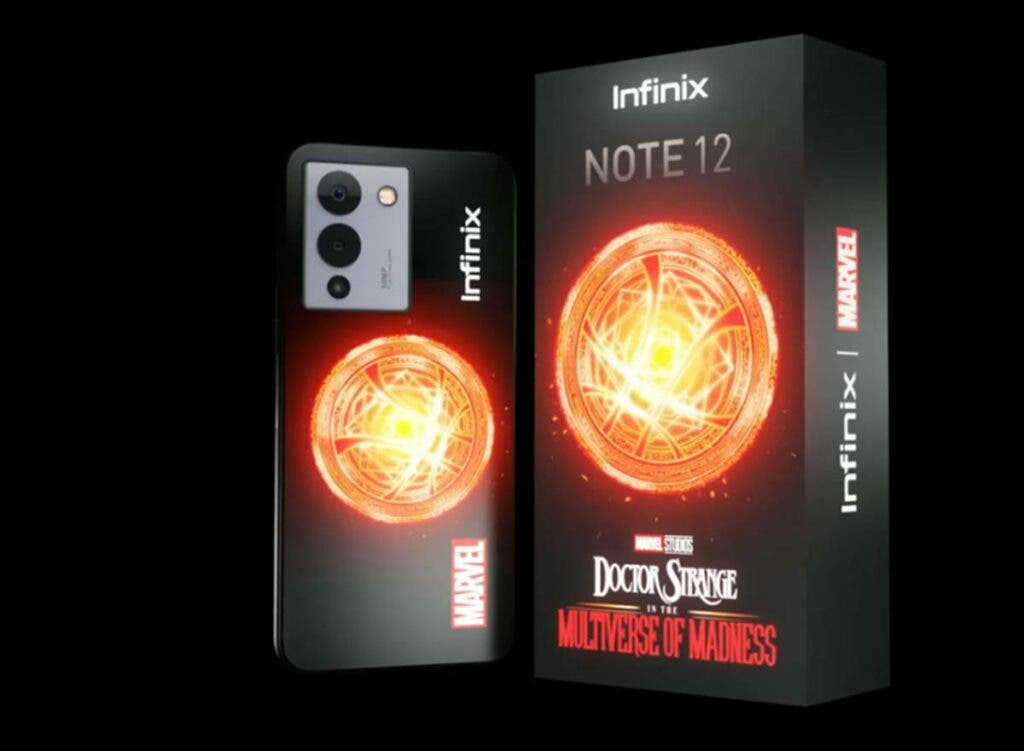 Infinix Note 12 Doctor Strange in the Multiverse of Madness Edition box