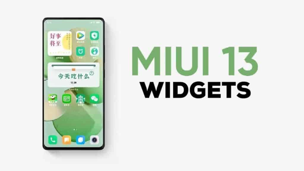 MIUI 13 widgets