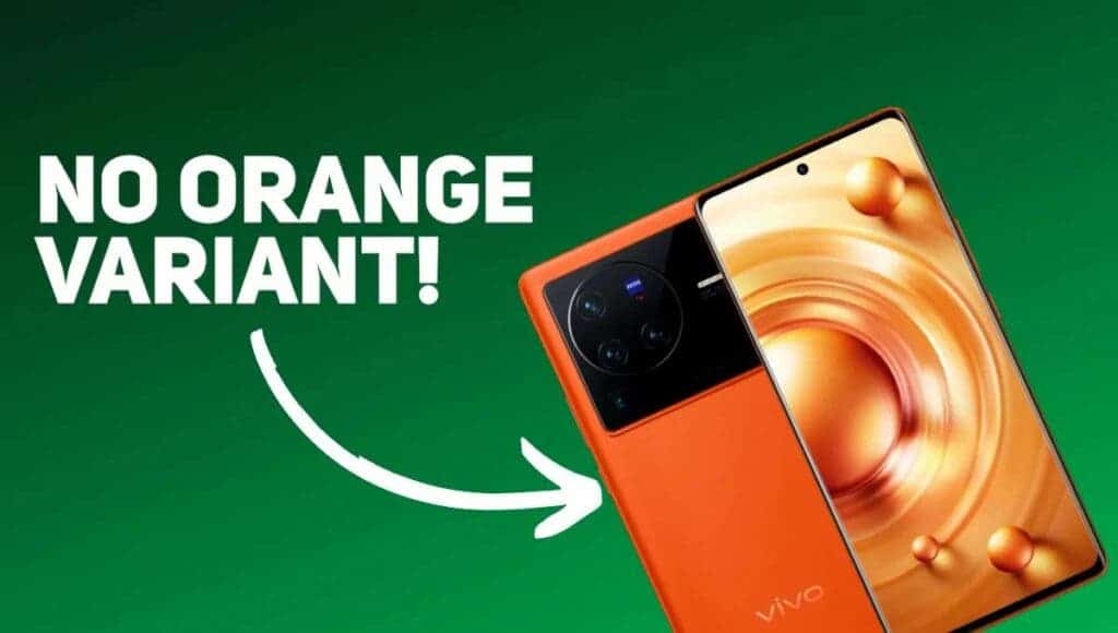 Vivo X80 series Orange color variant
