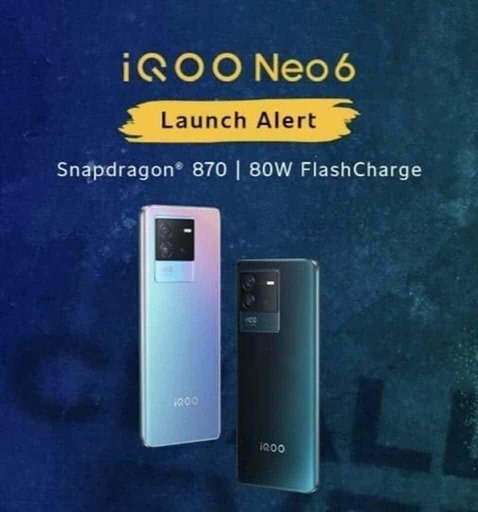 iQOO Neo 6 Indian variant launch