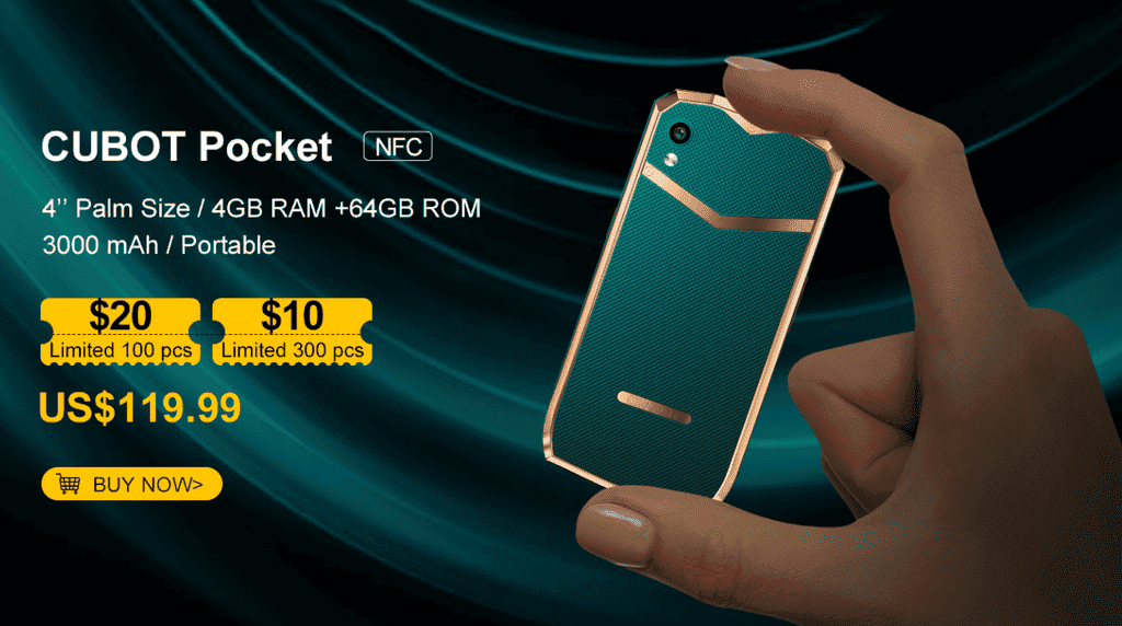 Cubot Pocket gets first global sale with an unmissable offer