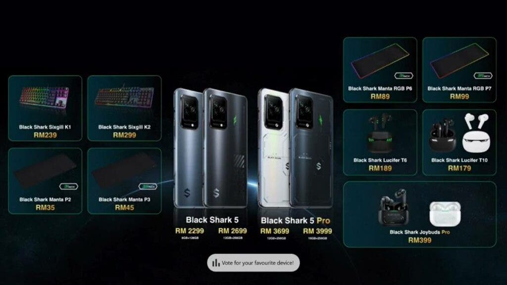 Black Shark 5 series free gifts