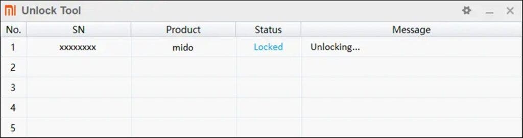 Bootloader Unlocking - unlock tool