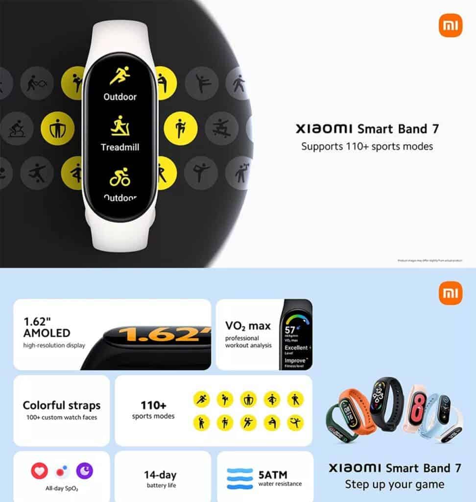Xiaomi Smart Band 7 Malaysia version features