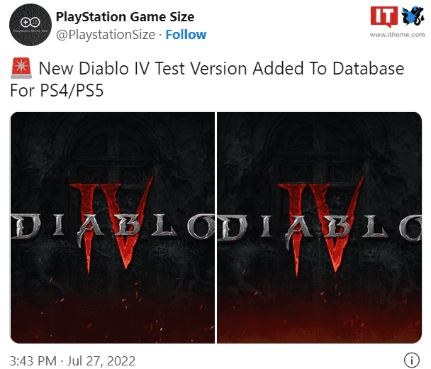 Diablo 4 PS5/PS4 Beta Added to PlayStation Database - Gizchina.com