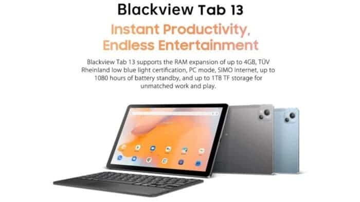 Blackview Tab 13 tipped to launch with impressive specs - Gizchina.com