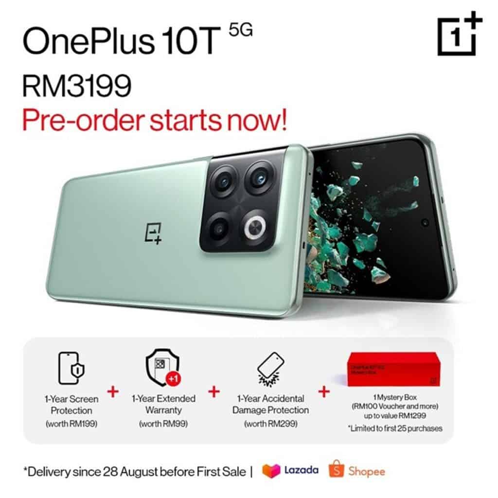 OnePlus 10T 5G pre-order in Malaysia