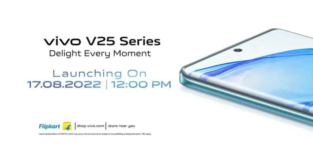 Vivo V25 series India launch Flipkart