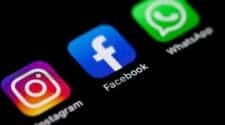 social platforms Facebook, Instagram, and Whatsapp