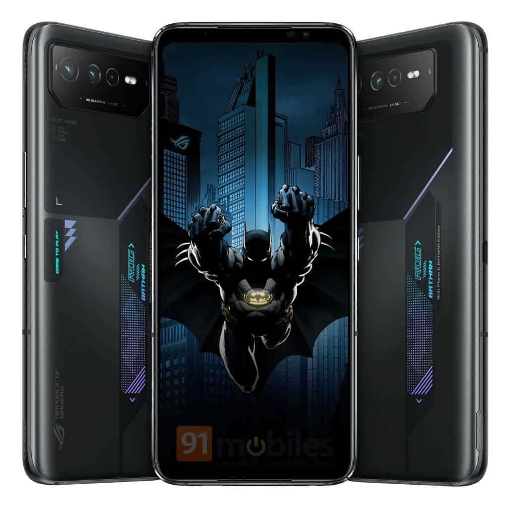 ASUS ROG Phone 6 Batman Edition design renders
