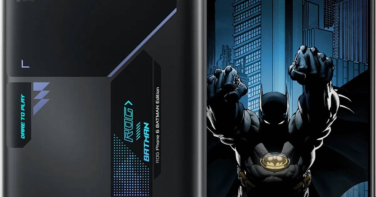 Asus ROG Phone 6 Batman Edition design renders surface online