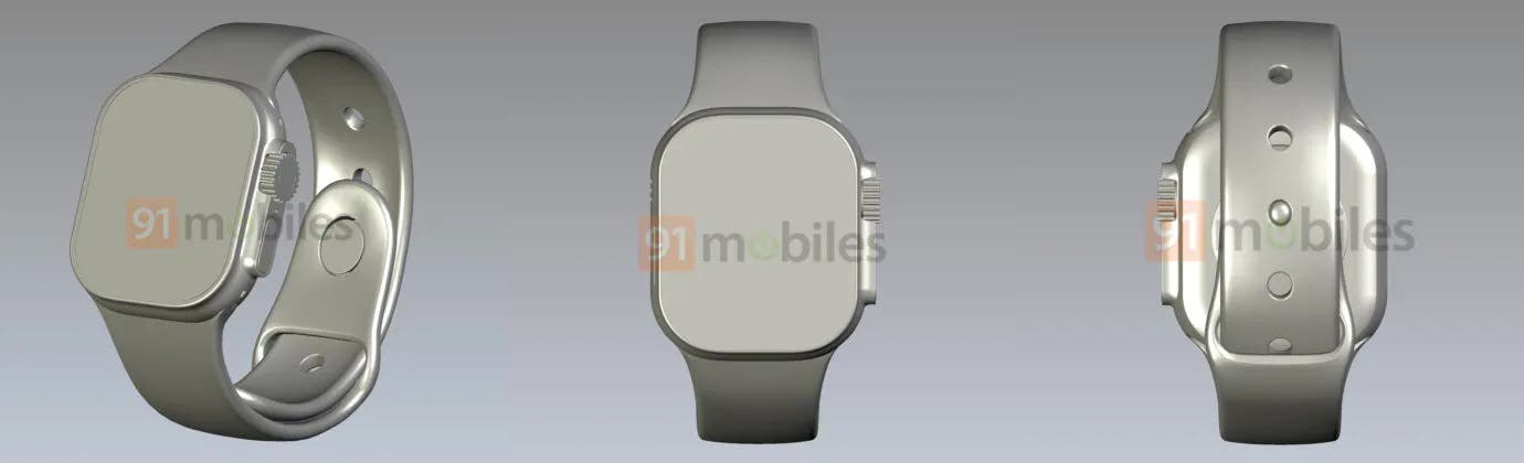 Apple Watch Pro CAD renders