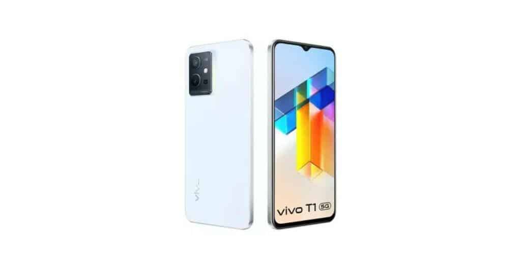 Vivo T1 5G Silky White color option Flipkart