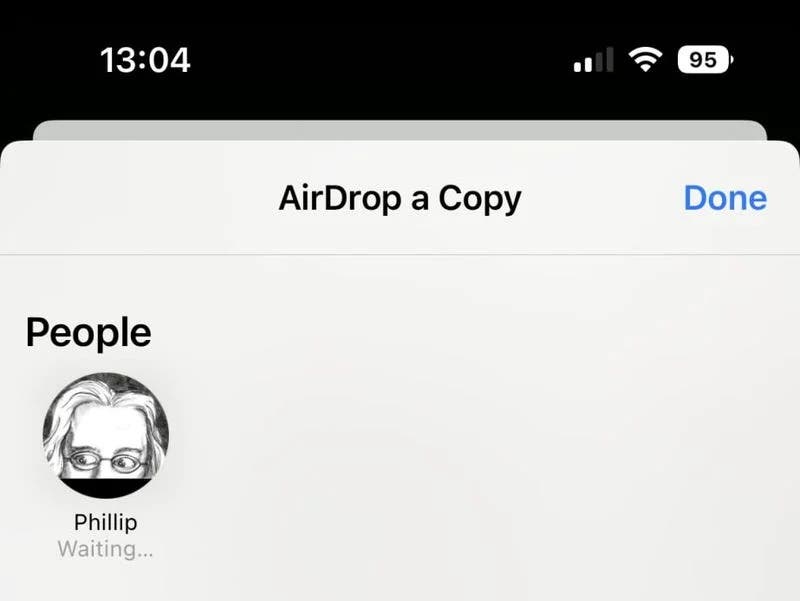 iPhone 14 AirDrop issue