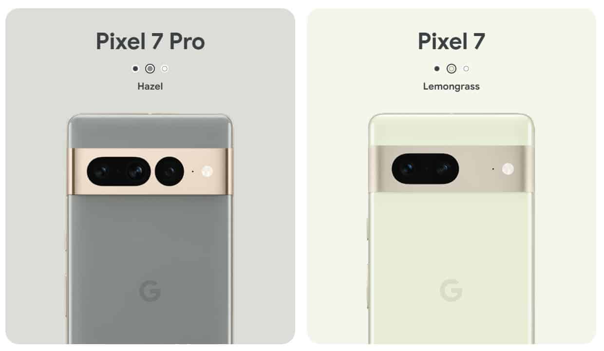 Google Pixel 7 and Google Pixel 7 Pro