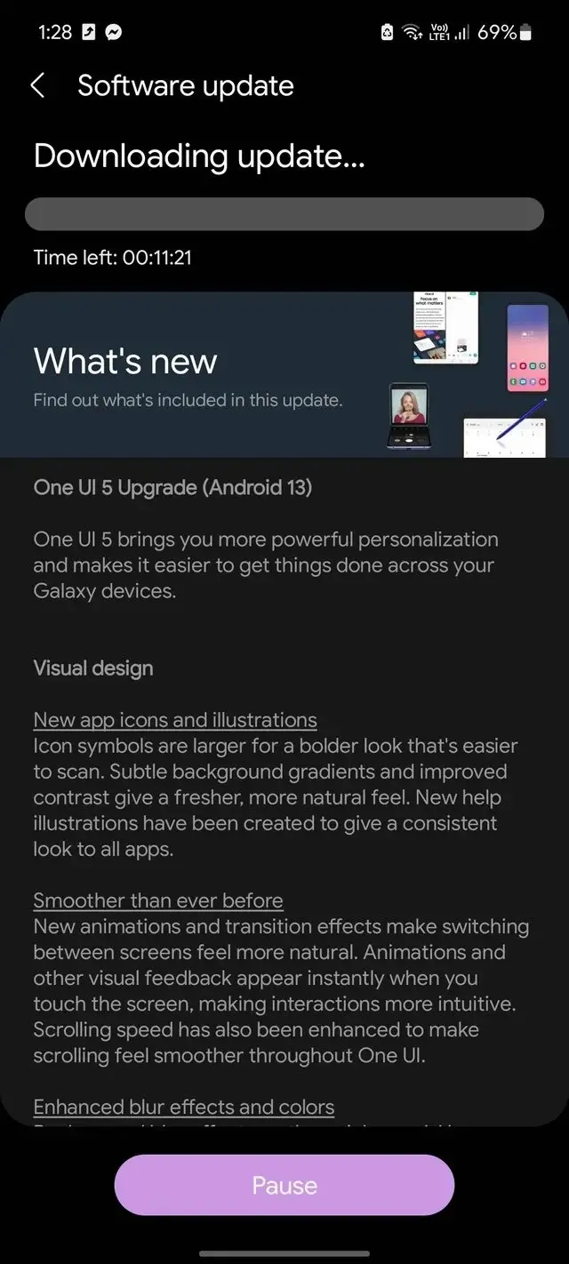 One UI 5.0 (Android 13) update