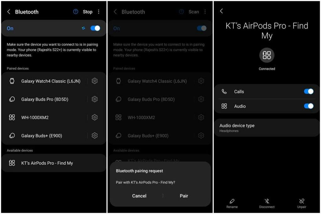 How to connect AirPods to Android phone