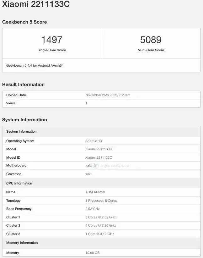 Geekbench Ungkap Xiaomi 13 Ditenagai Snapdragon 8 Gen 2, RAM 12GB