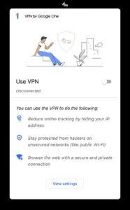 VPN de Google One 