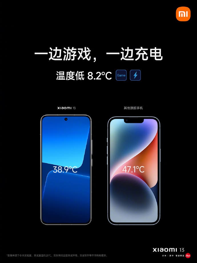 Xiaomi 13 cooling