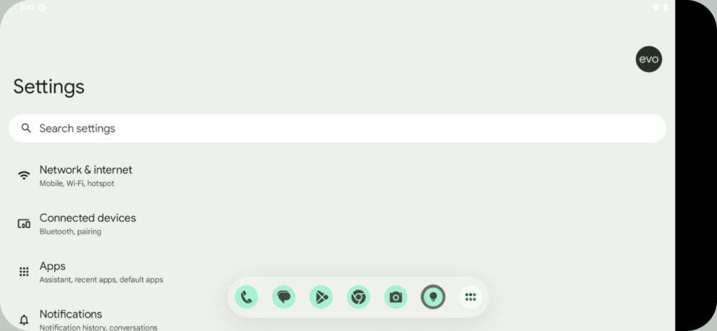 Barra de tareas rediseñada Android 13 Nuevas características