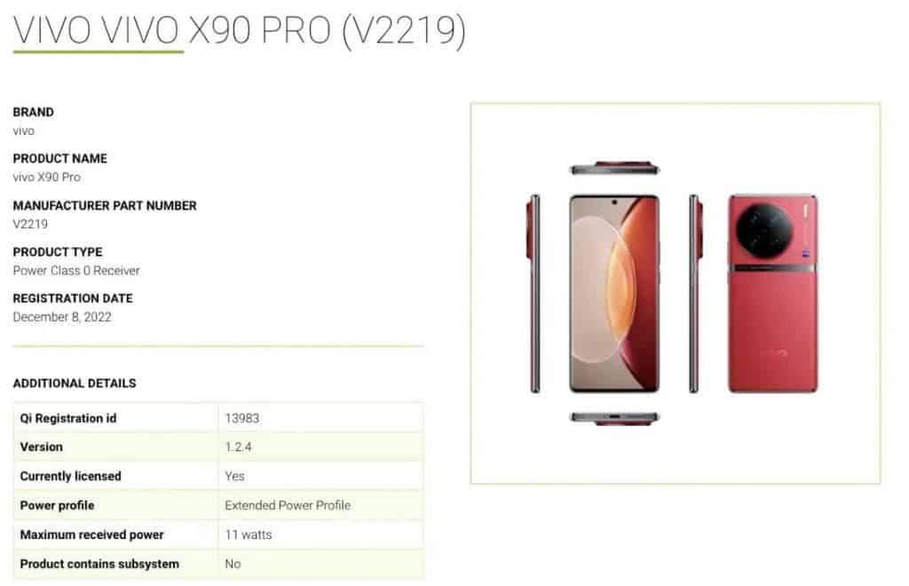 Vivo X90 Pro Wireless