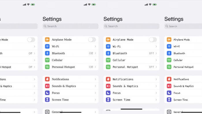 changed iOS 16 system fonts