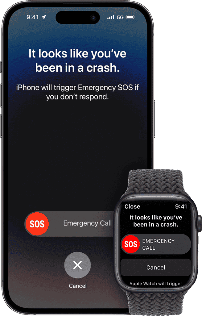 Apple Watch iPhone Car Crash