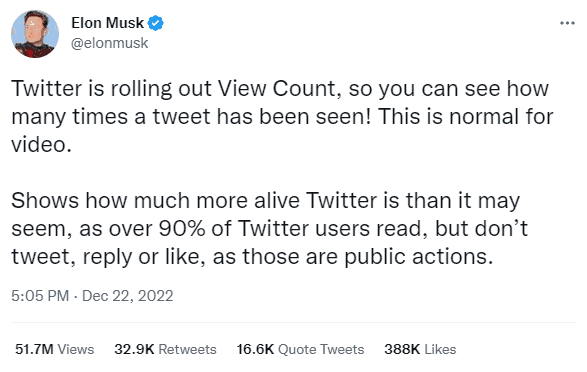 Twitter View Count