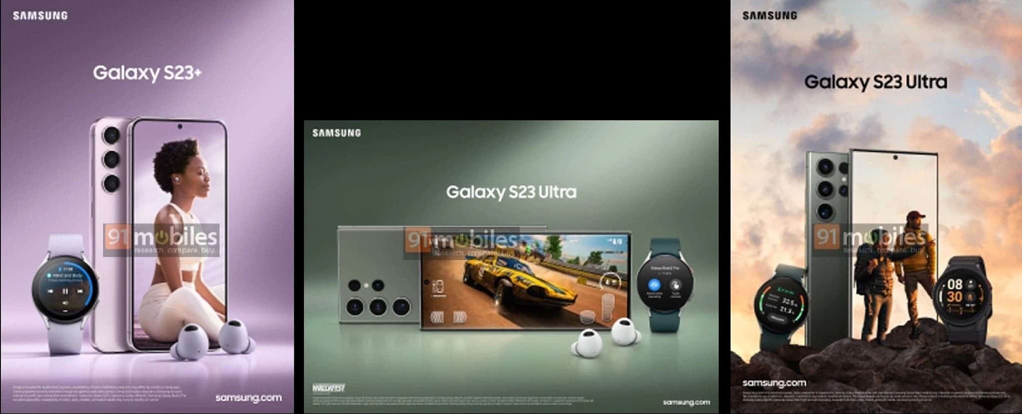 Galaxy S23 leaked promo images