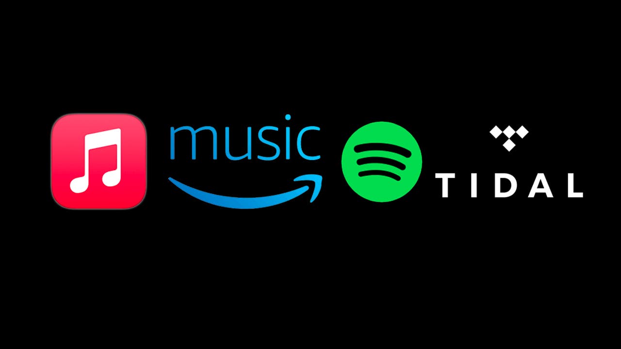 Tidal, Amazon, Apple, Spotify 