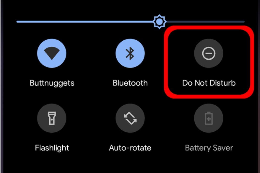Android smartphones, Do not disturb