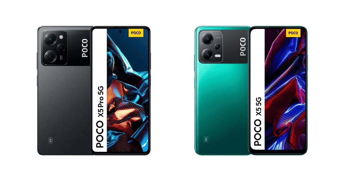 POCO X5 and X5 Pro: design renders leave nothing to imagination