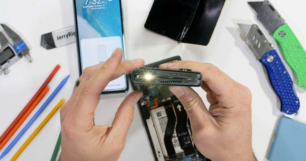 The Galaxy Z Fold hinge