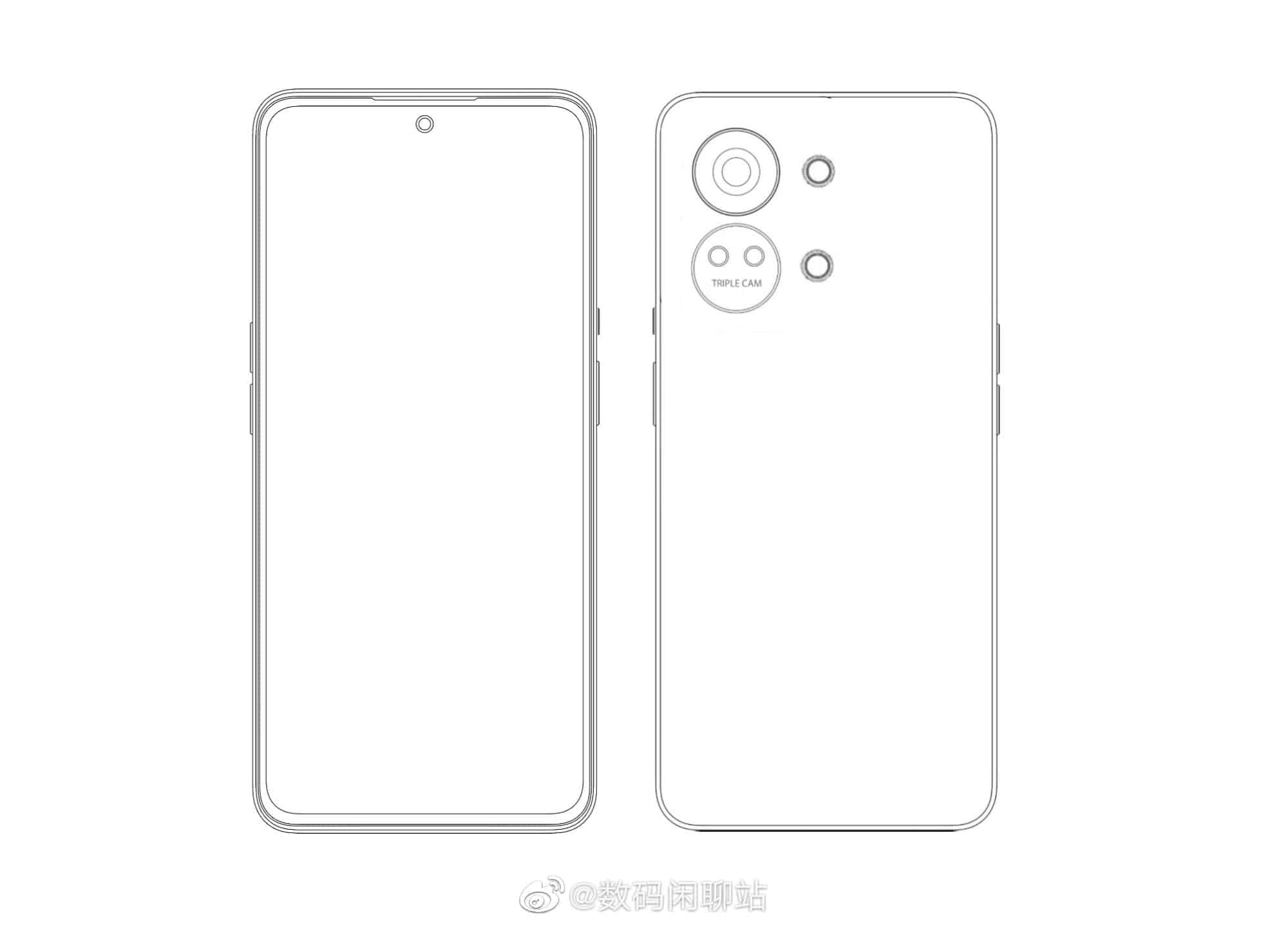 OnePlus Nord 3 leaked sketch