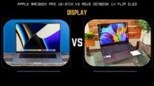 Apple MacBook Pro 16-inch vs Asus Zenbook 14 Flip OLED
