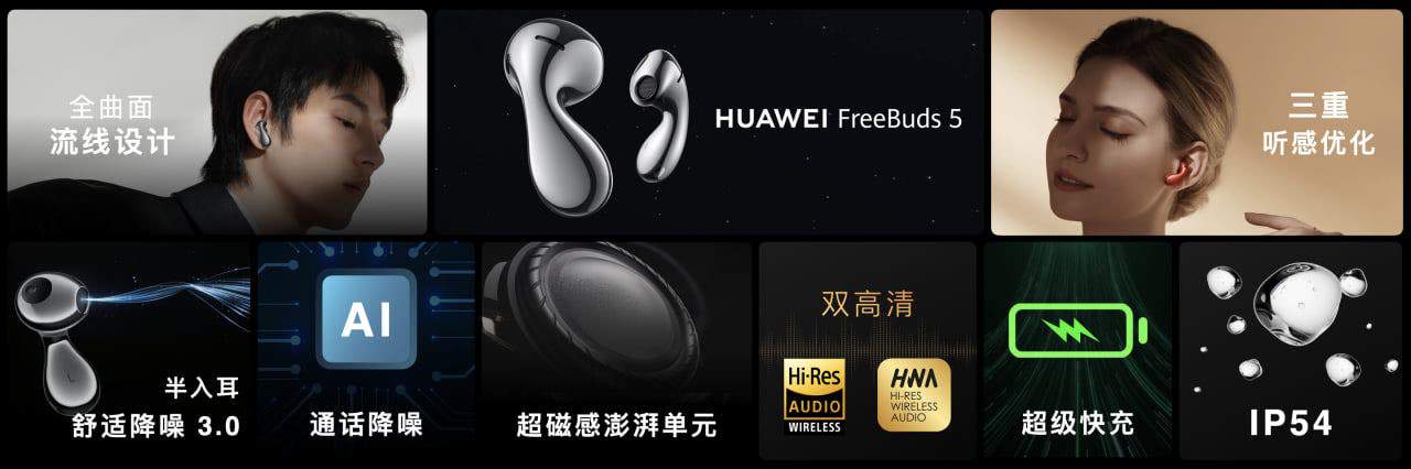 Huawei FreeBuds 5 Is Official With an Unprecedented Design 
