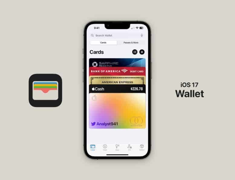 iOS 17 wallet