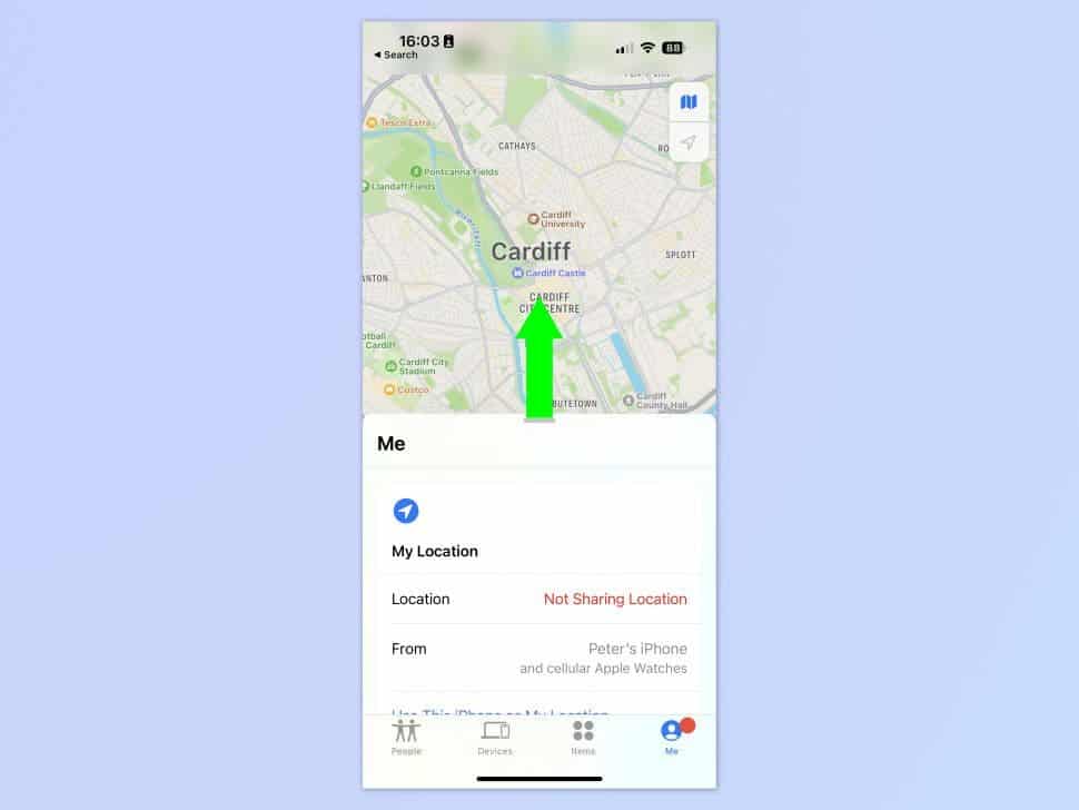 Satellite Location Sharing iPhone