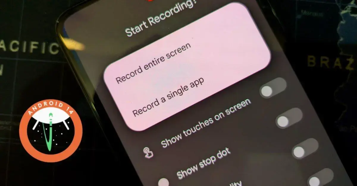 Android 14 Screen Recording