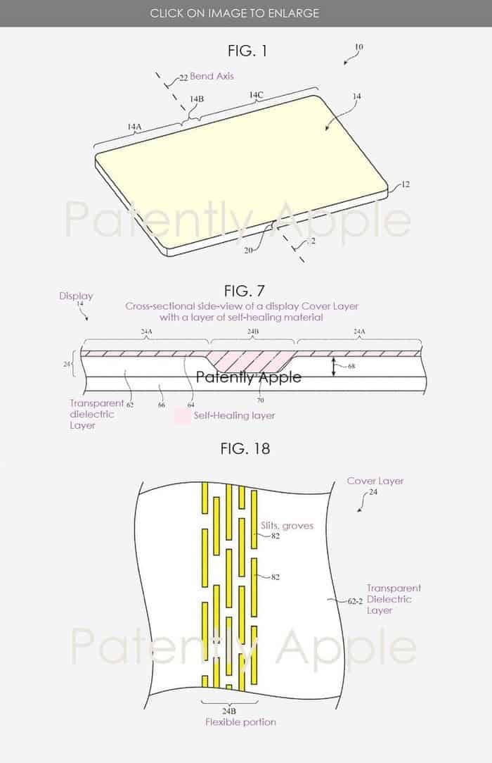 Apple folding screen patent