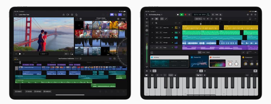 Final Cut Pro and Logic Pro for iPad