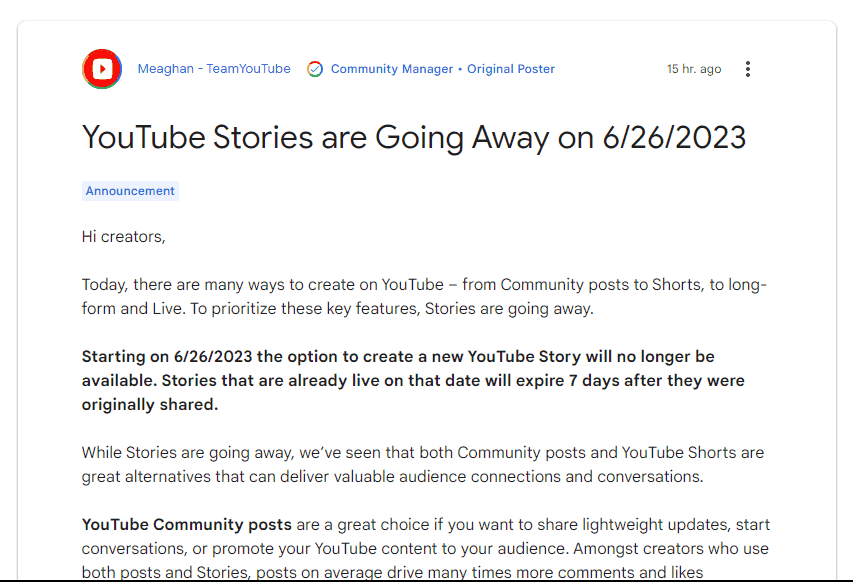 YouTube Killing Stories