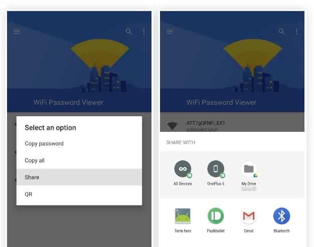 Android Wi-Fi passwords