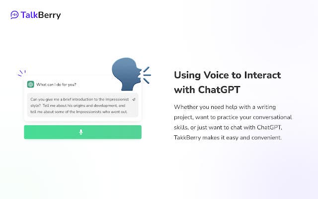 TalkBerry ChatGPT Extension