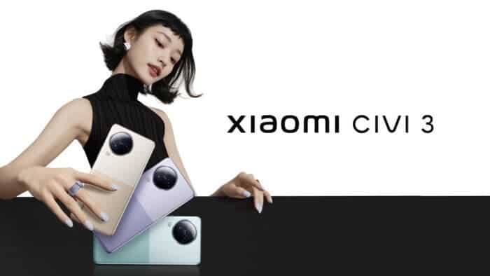 Xiaomi Civi 3 Launched Price and Availability