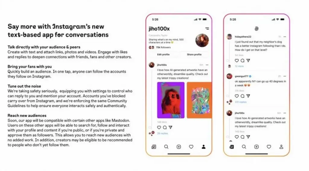 Новое приложение Instagram станет конкурентом Twitter