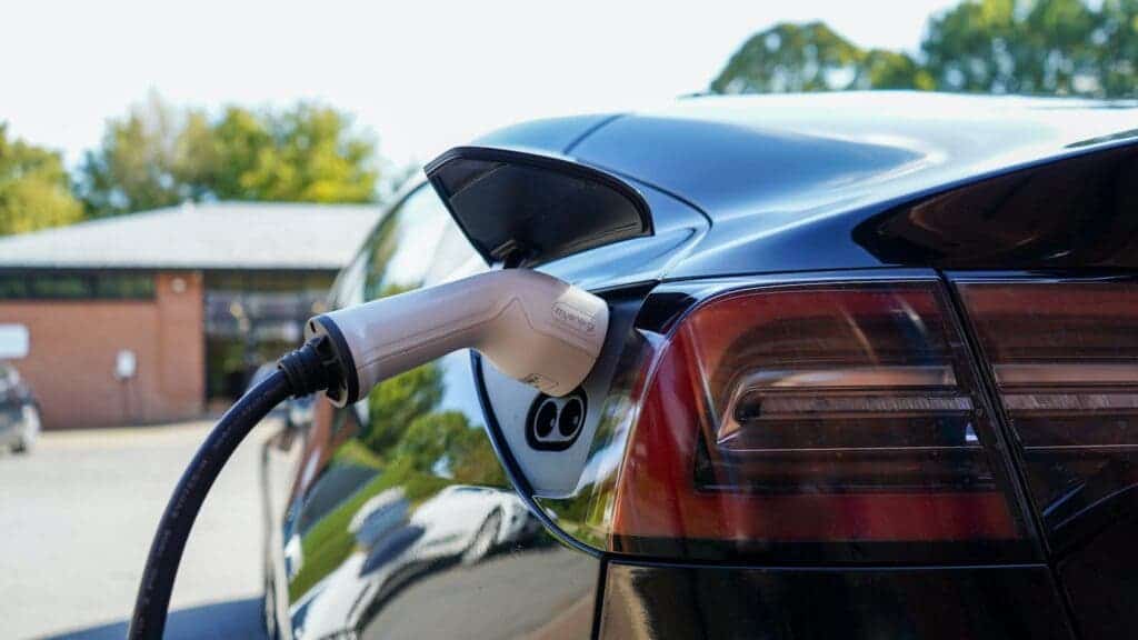 A Tesla Charging