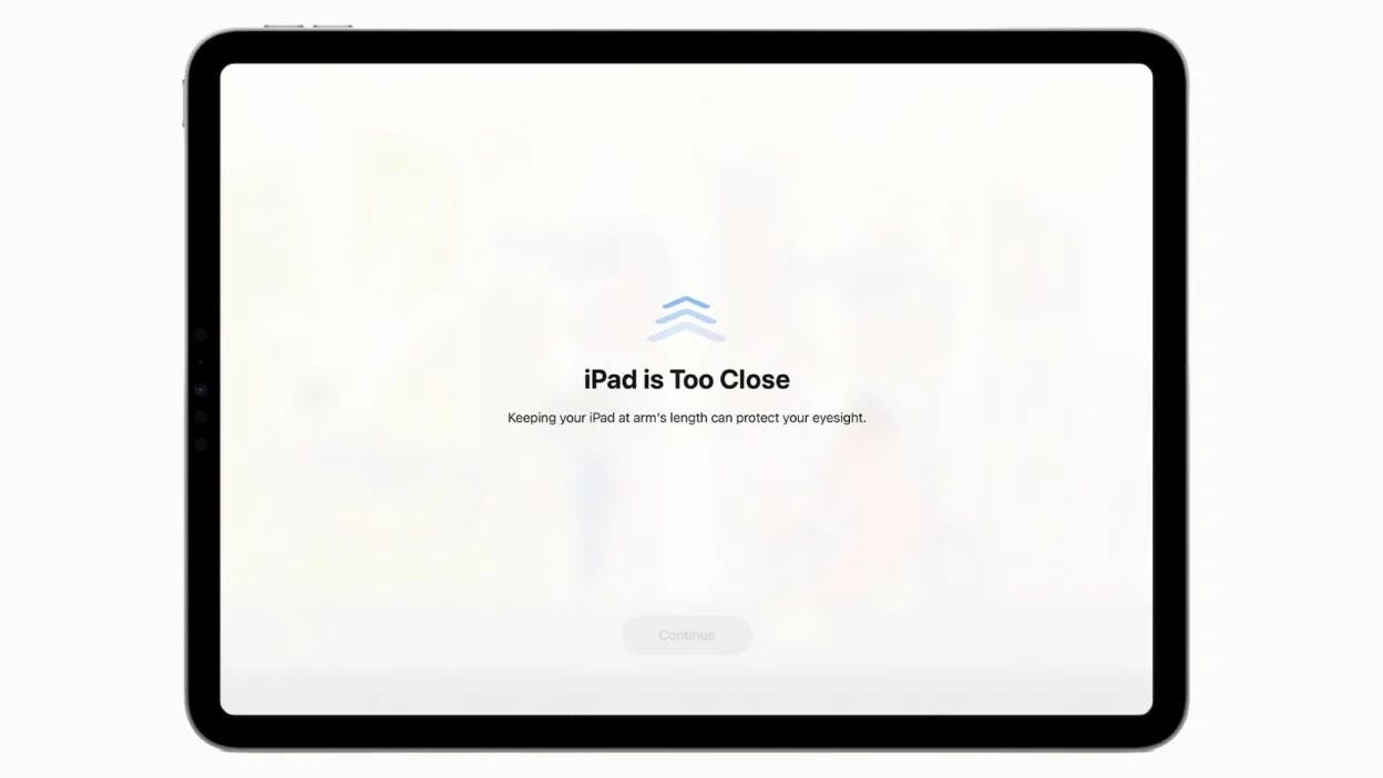 Screen Distance on iPadOS 17
