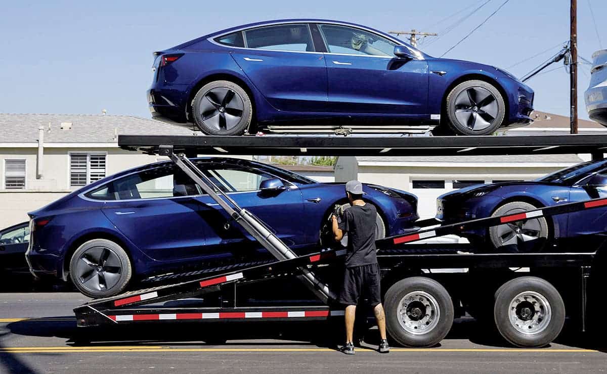 Tesla electric car sales